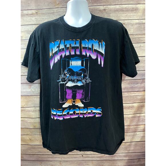 Death Row Records Shirt Adult XL Ripple Junction Rap Hip Hop Electric Chair - Picture 1 of 8